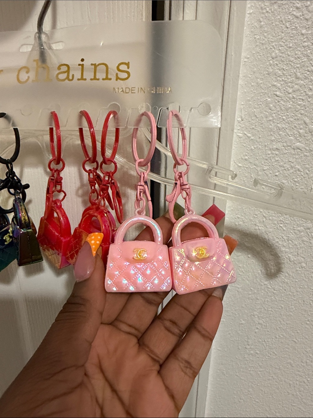 Mini Fashion Purse Keychain - Multi Color - Picture 5 of 5